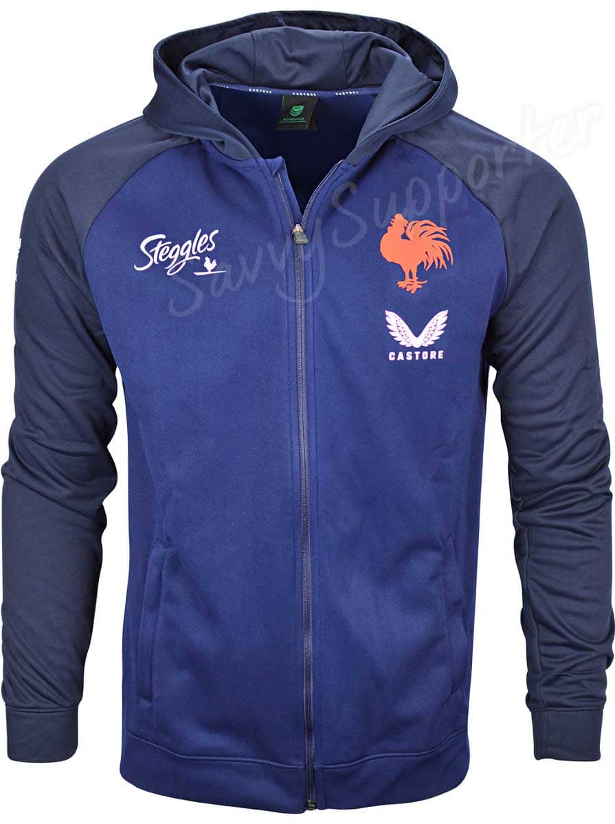 Sydney Roosters NRL Mens Navy Full Zip Hoodie - Image 3