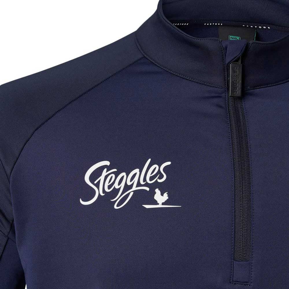 Sydney Roosters NRL Mens Navy Training 1/4 Zip Training Top - Image 7