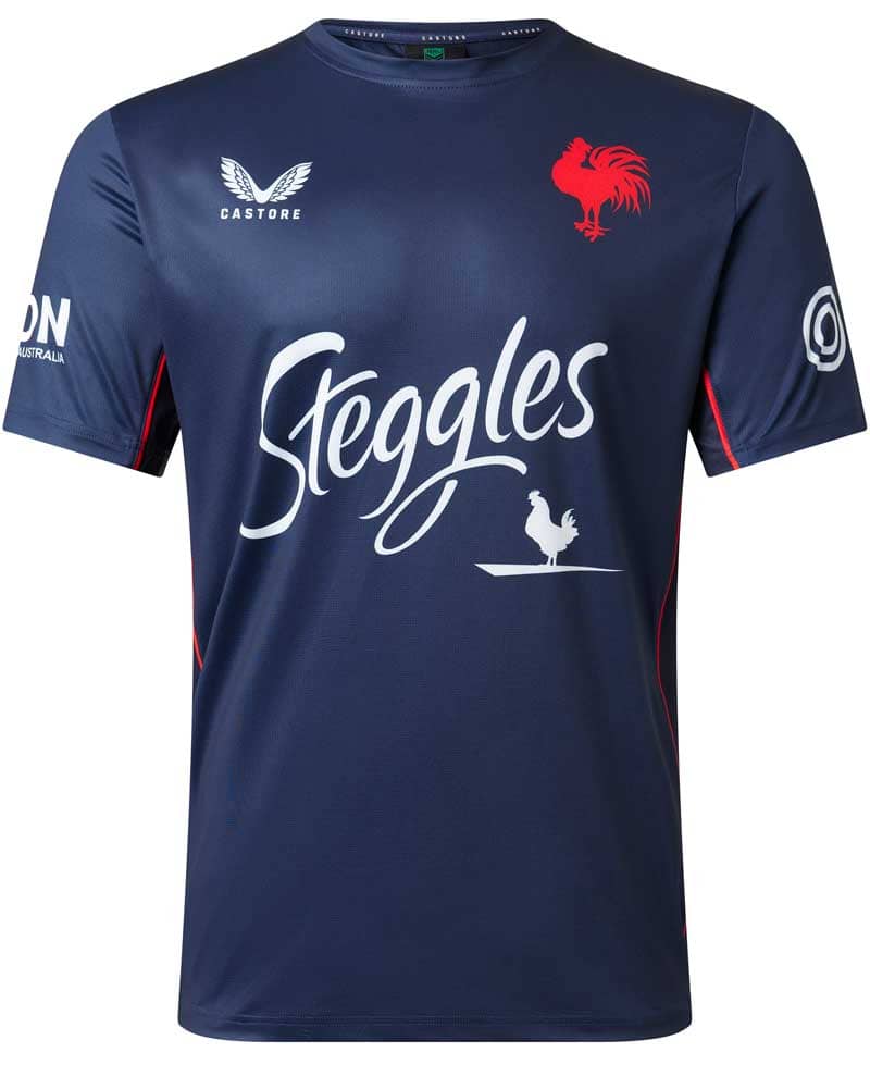 Sydney Roosters NRL Mens Navy Training Shirt