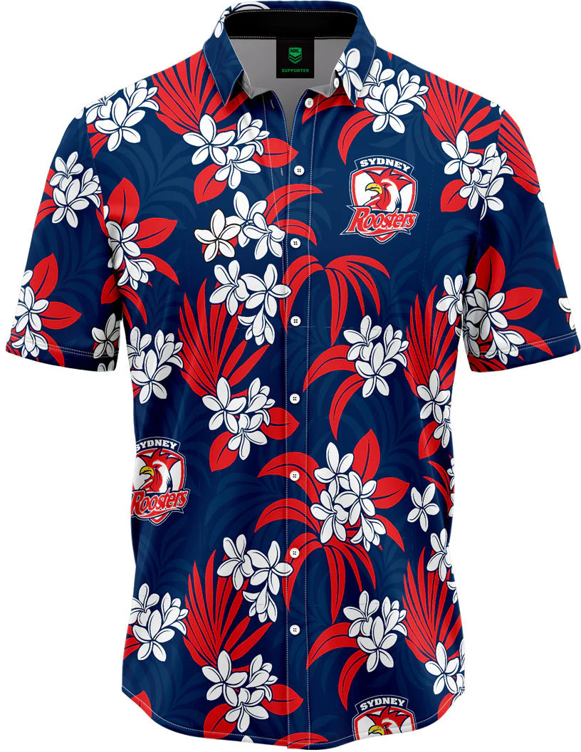 Sydney Roosters 2026 NRL Mens Reef Hawaiian Shirt - Image 2