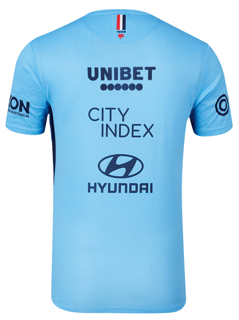 Sydney Roosters NRL Mens Sky Blue Training Shirt - Image 2