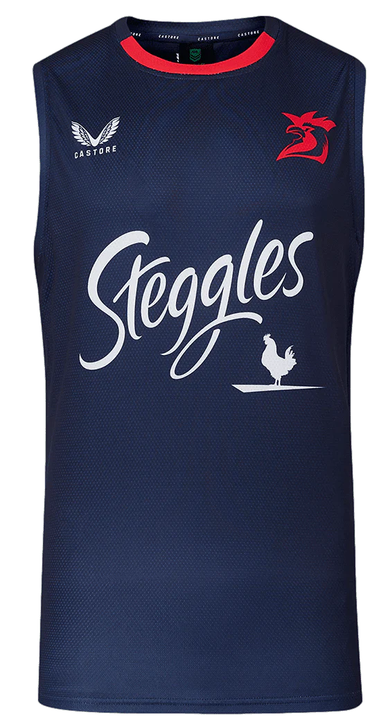 Sydney Roosters NRL Mens Navy Training Singlet