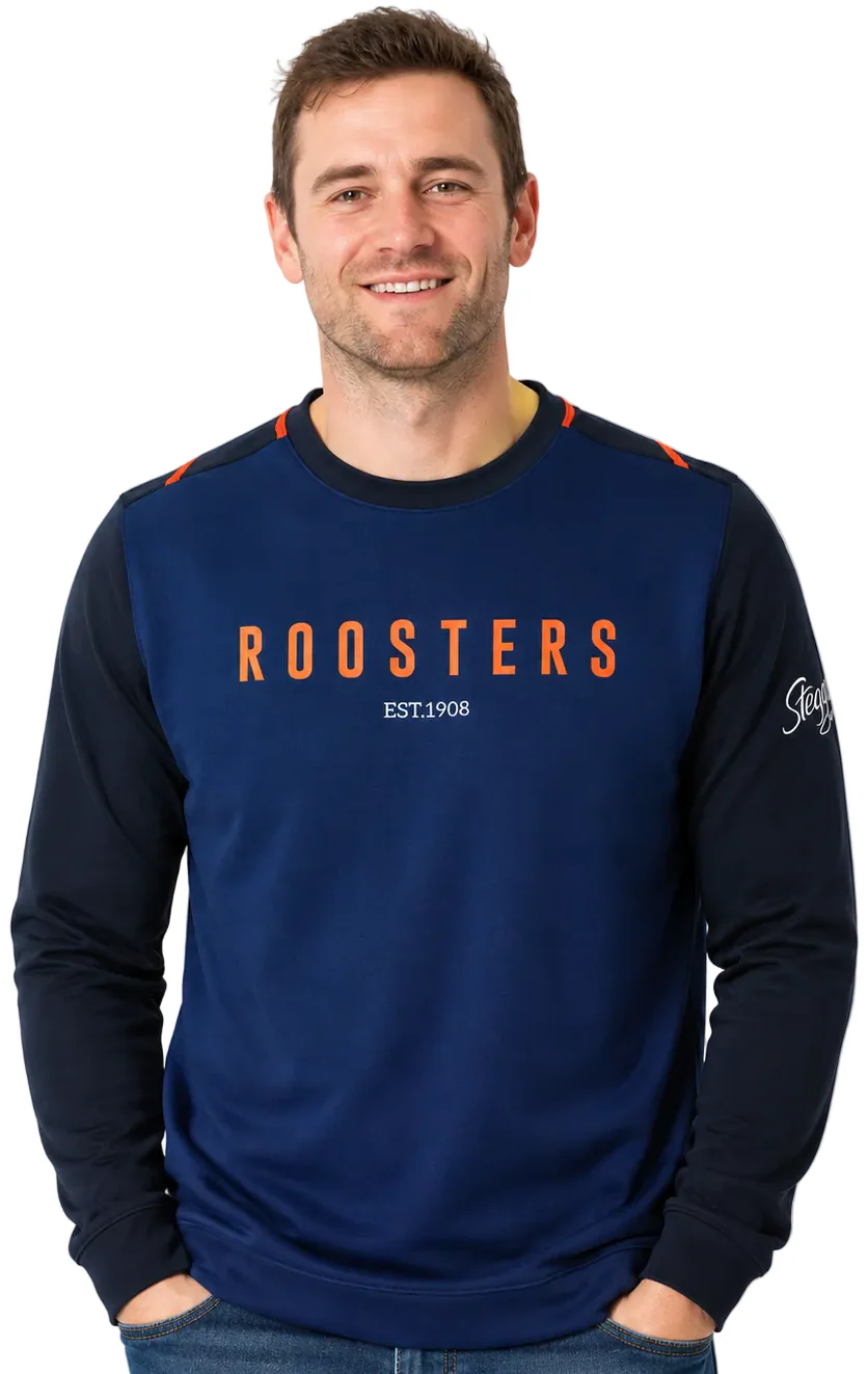 Sydney Roosters NRL Mens Travel Crew Jumper - Image 2