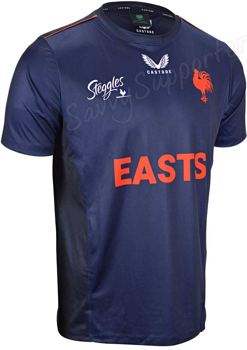 Sydney Roosters NRL Mens Warm Up Tee - Image 3