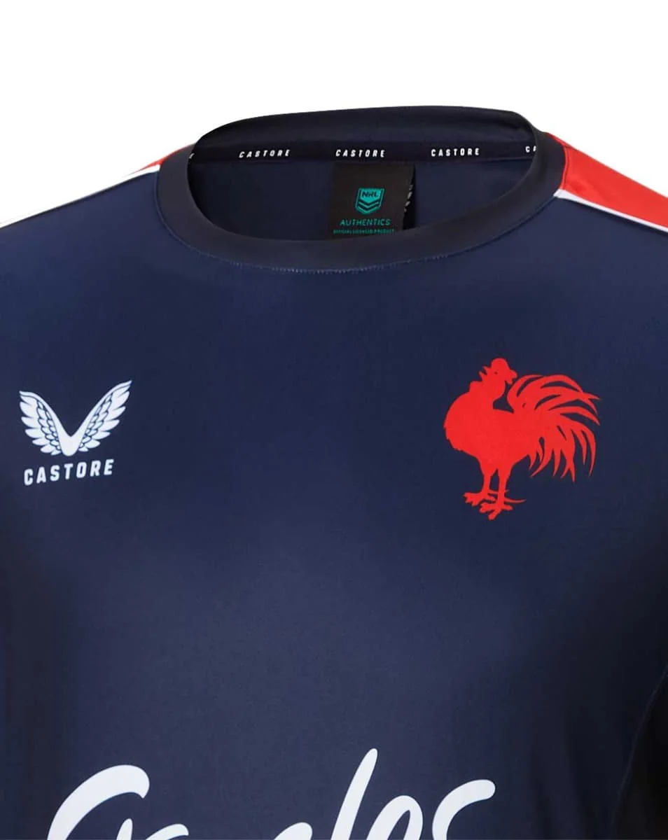 Sydney Roosters Castore NRL Mens Navy Training Shirt - Image 2