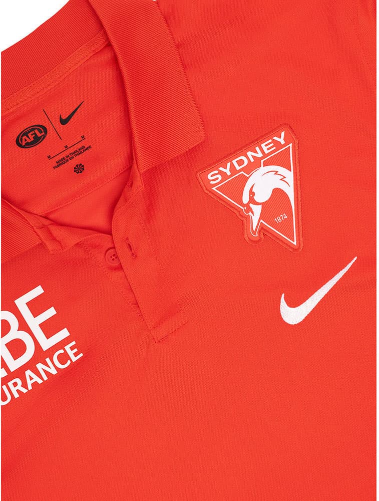 Sydney Swans 2025 AFL Mens Players Polo Shirt - Image 2