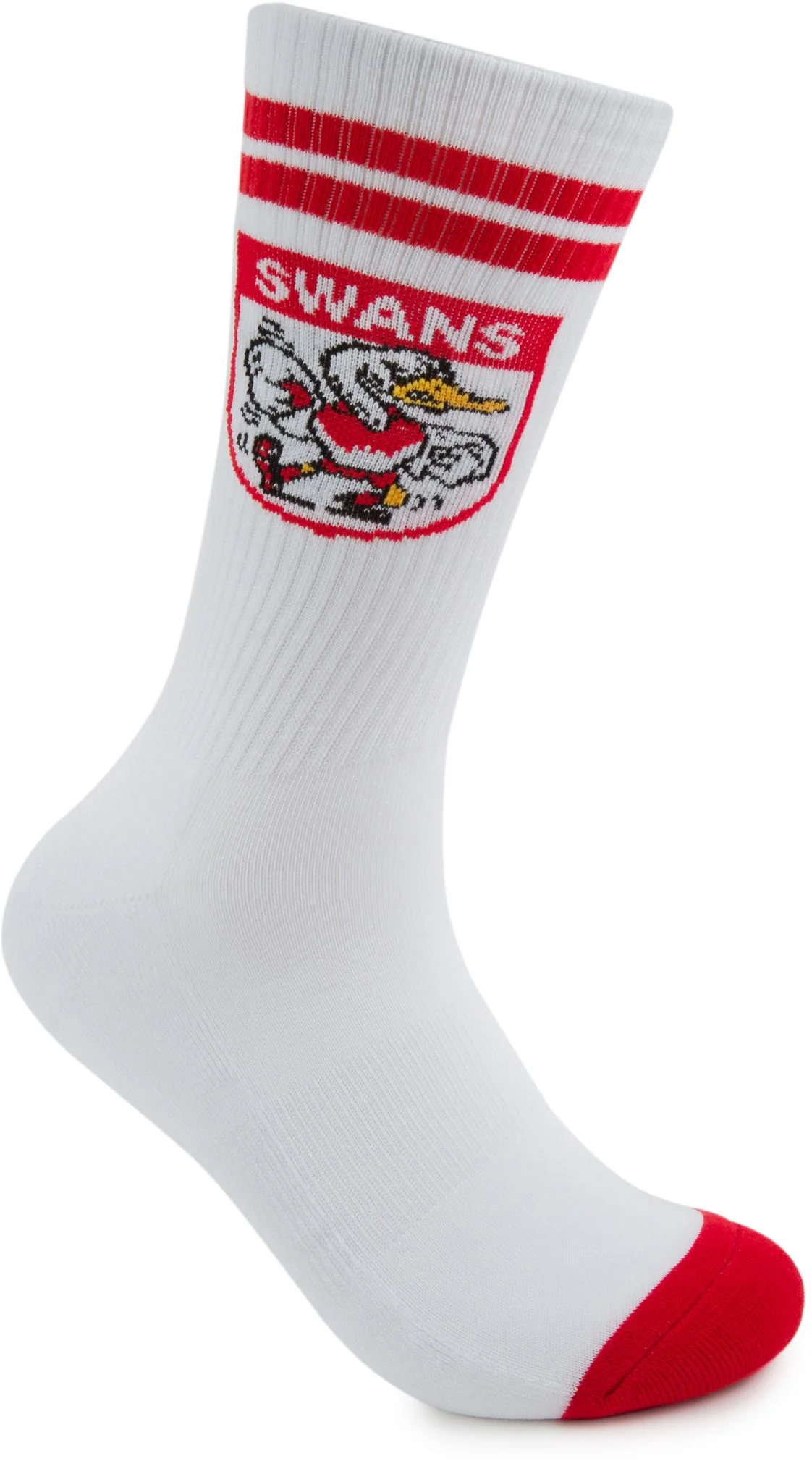 Sydney Swans 2026 AFL Mens 8-13 Retro Sneaker Sock 2 Pack - Image 5