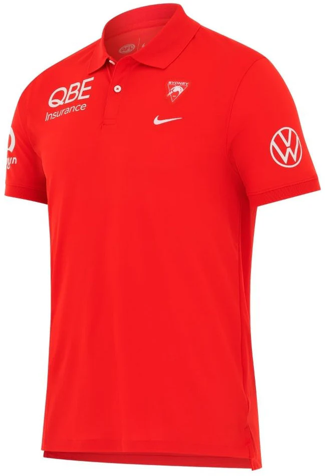 Sydney Swans 2026 AFL Mens Players Polo Shirt