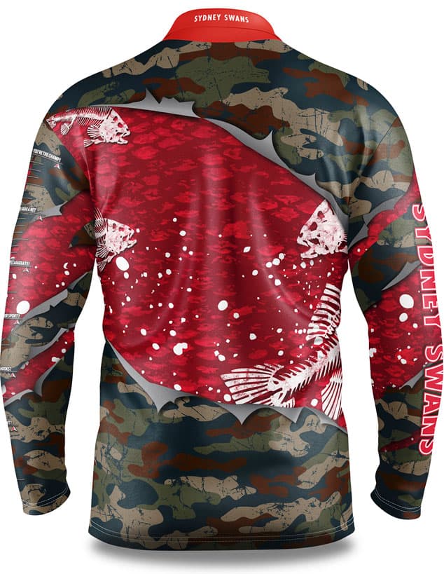 Sydney Swans AFL Fishing 'Skeletor' Shirt - Image 2