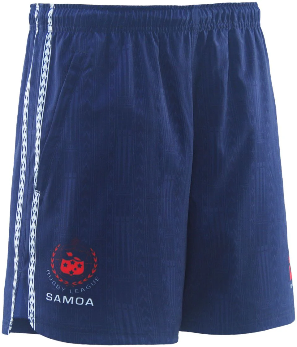 Toa Samoa 2026 NRL Mens Navy Gym Shorts - Image 4