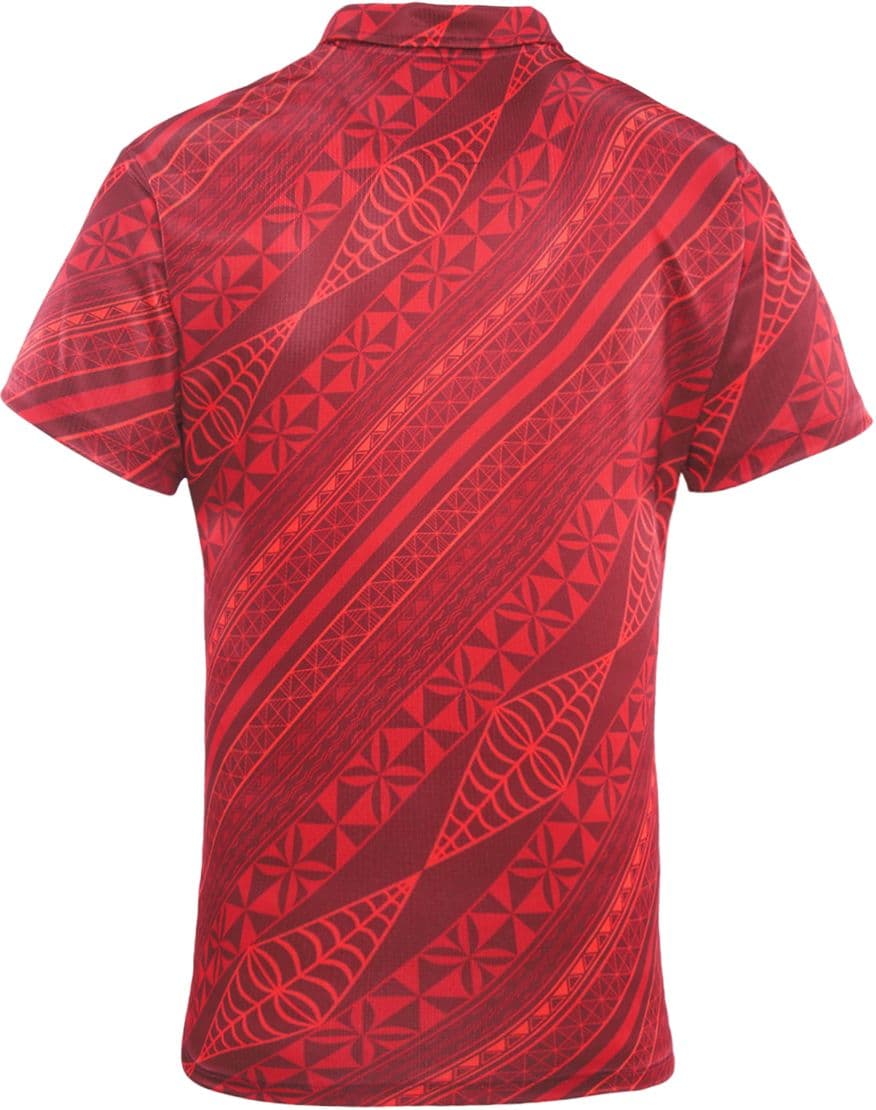 Tonga 2025 Rugby League Mens Button Up Polo Shirt - Image 4