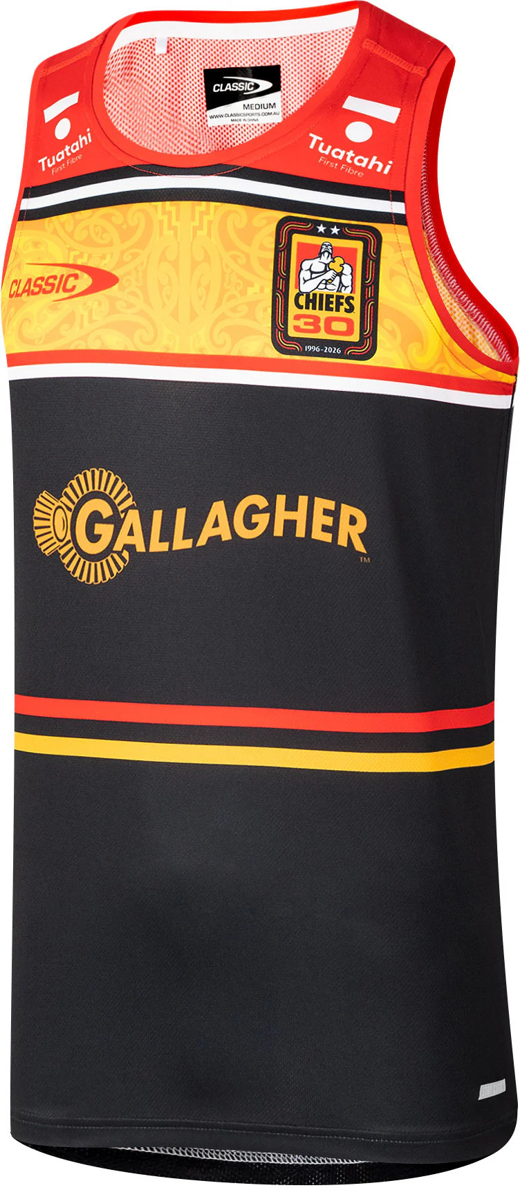 Waikato Chiefs 2026 Rugby Union Mens Black Training Singlet - Image 2