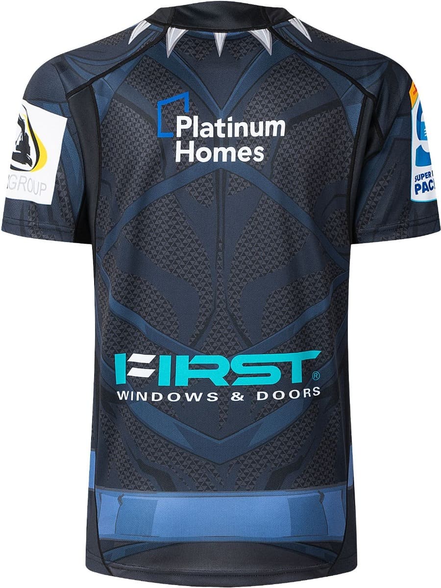Waikato Chiefs Rugby Union Mens Black Panther Marvel Jersey - Image 2