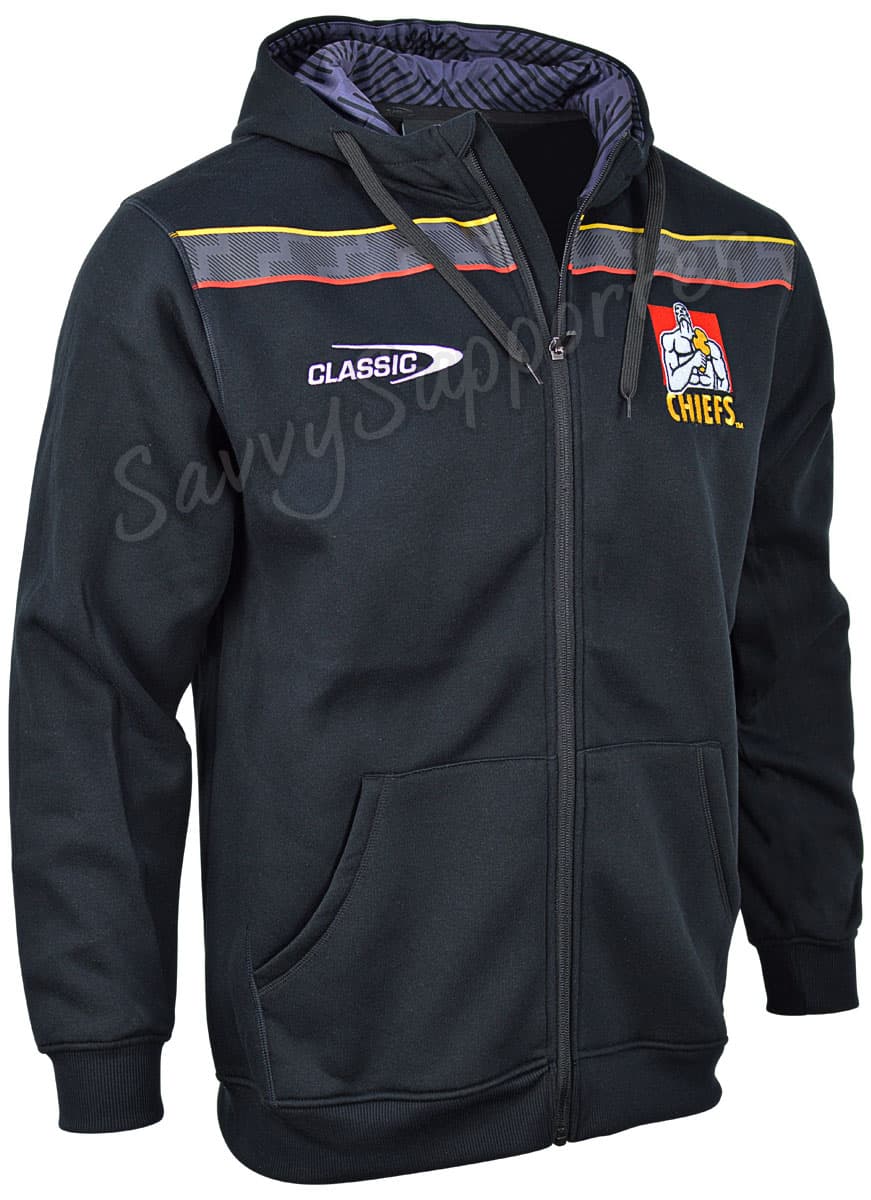 Waikato Chiefs Rugby Union Mens Players Zip Hoodie - Image 2