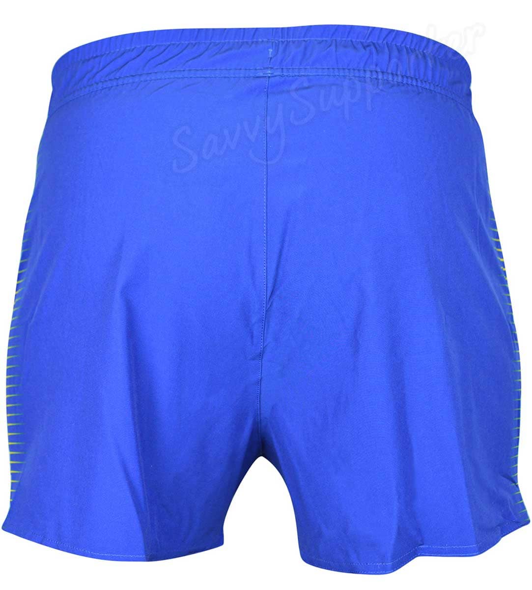 West Coast Eagles AFL Mens Blue Athletic Running Shorts - Image 3