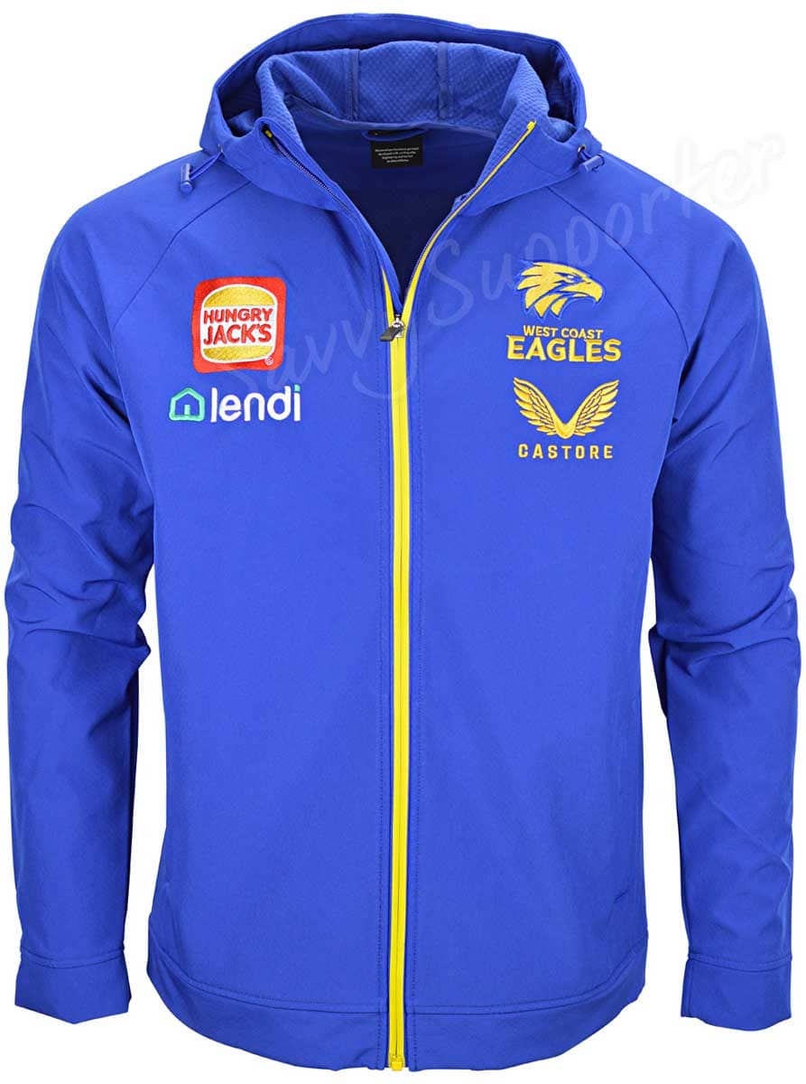 West Coast Eagles AFL Mens Hooded Jacket - Image 3