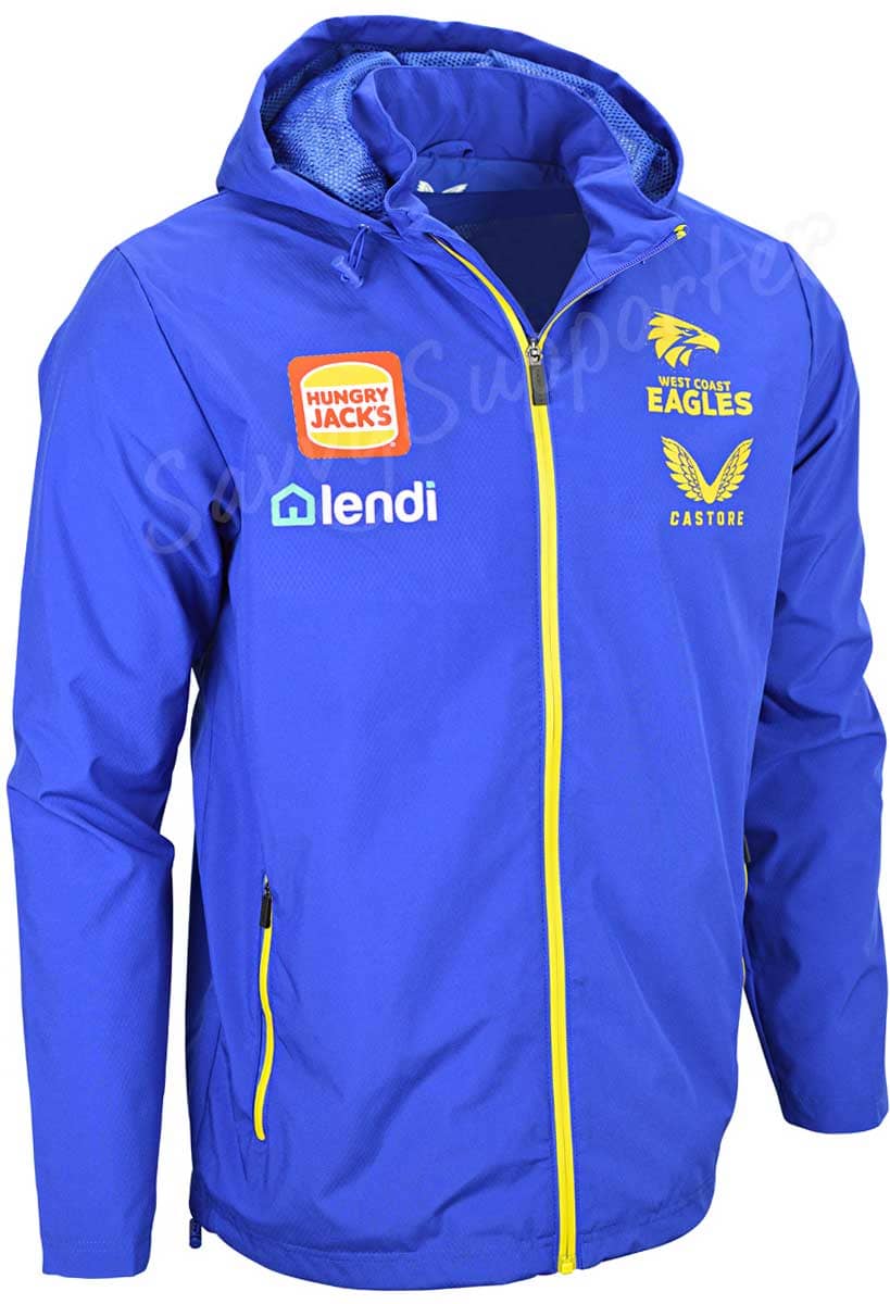 West Coast Eagles AFL Mens Wet Weather Jacket - Image 2
