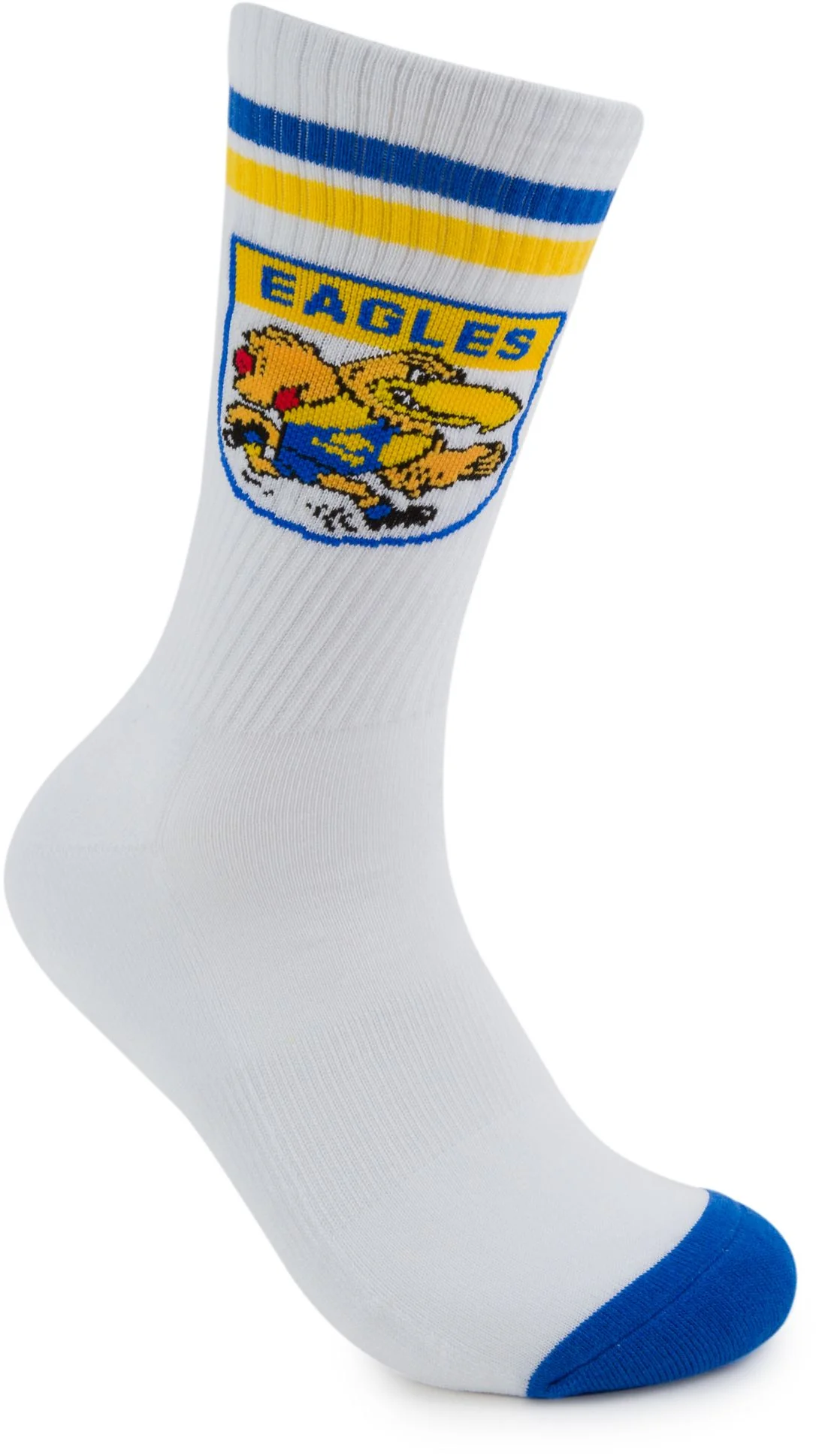 West Coast Eagles 2026 AFL Mens 8-13 Retro Sneaker Sock 2 Pack - Image 5