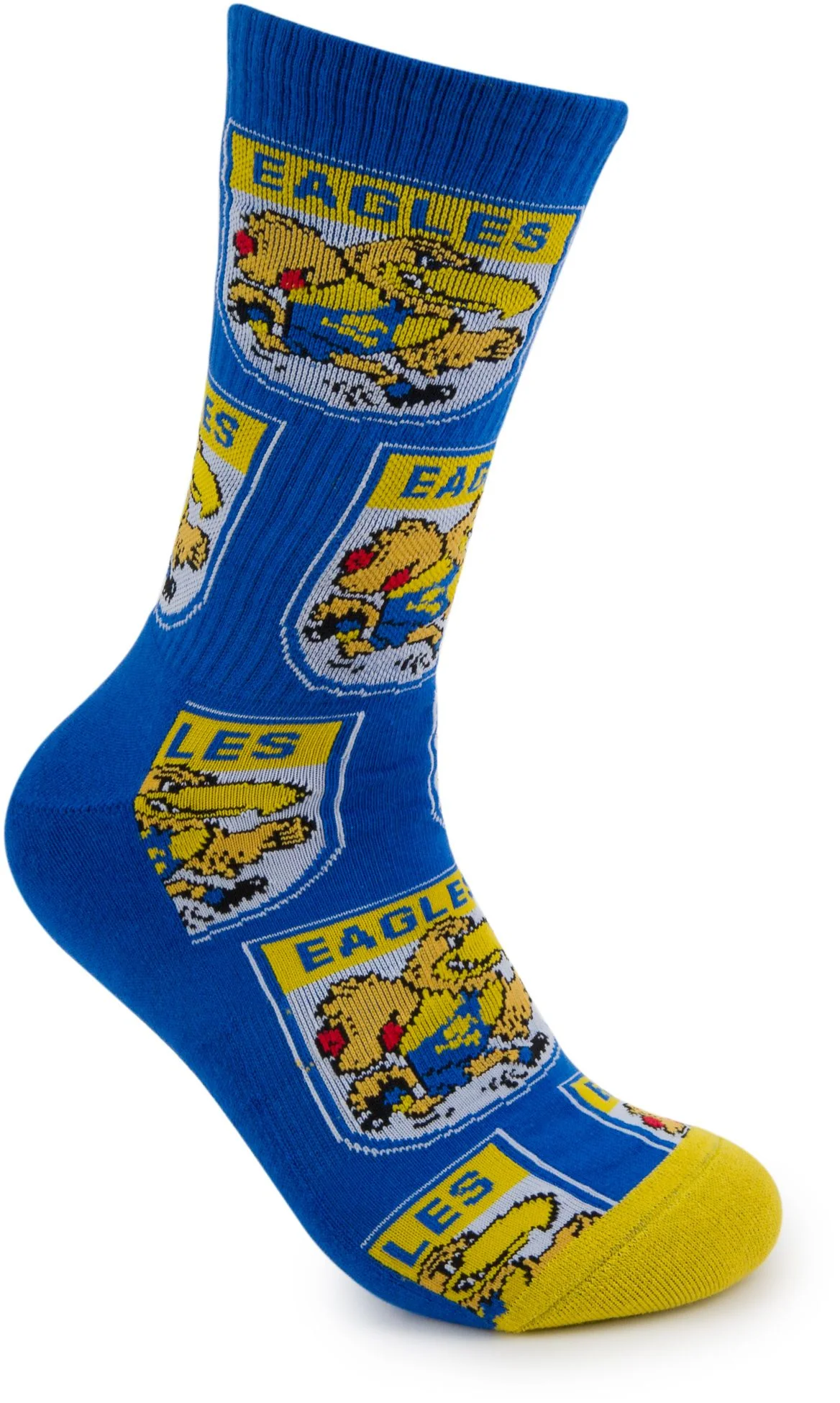 West Coast Eagles 2026 AFL Mens 8-13 Retro Sneaker Sock 2 Pack - Image 6