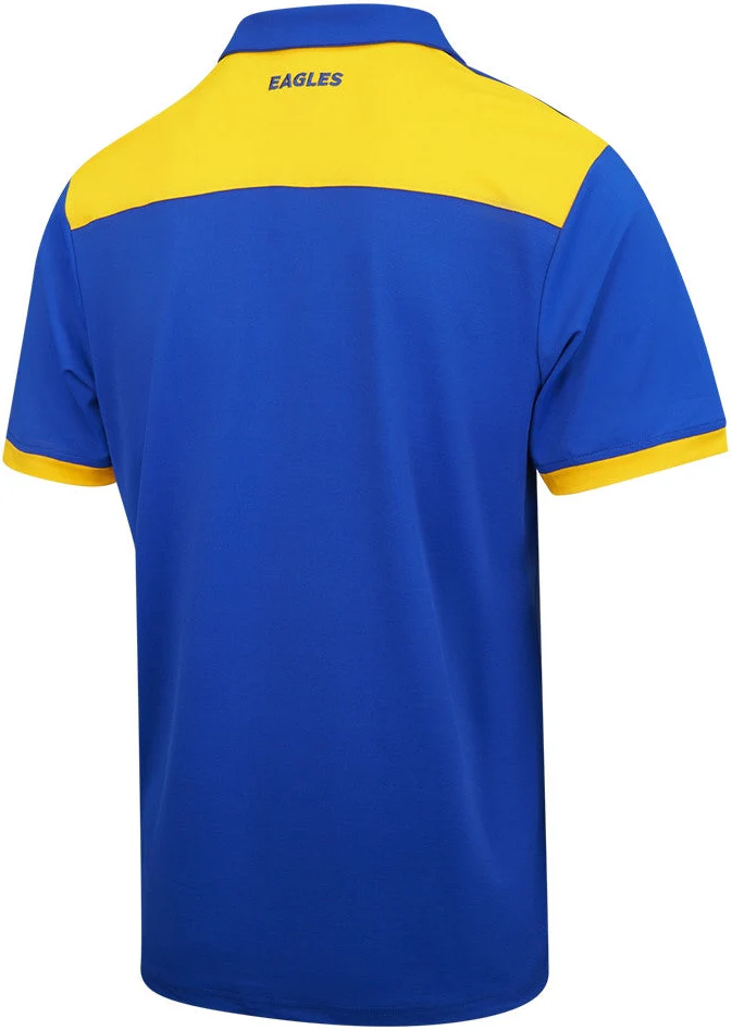 West Coast Eagles 2026 AFL Mens Royal Media Polo Shirt - Image 2