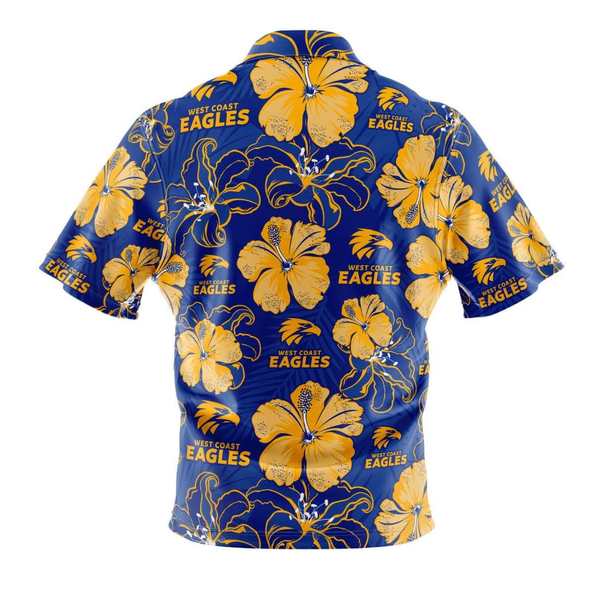 West Coast Eagles AFL Mens Hawaiian Shirt - Image 2