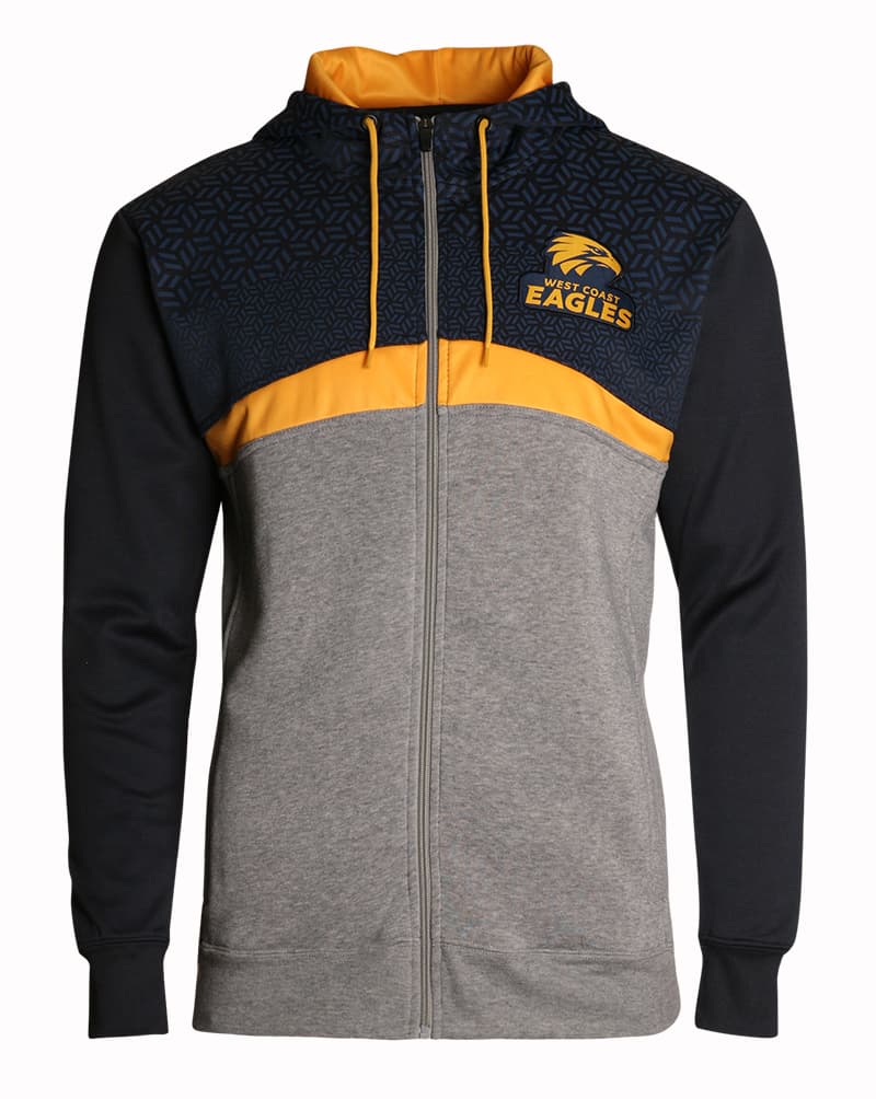 West Coast Eagles AFL Mens Transition Hoody - Image 8