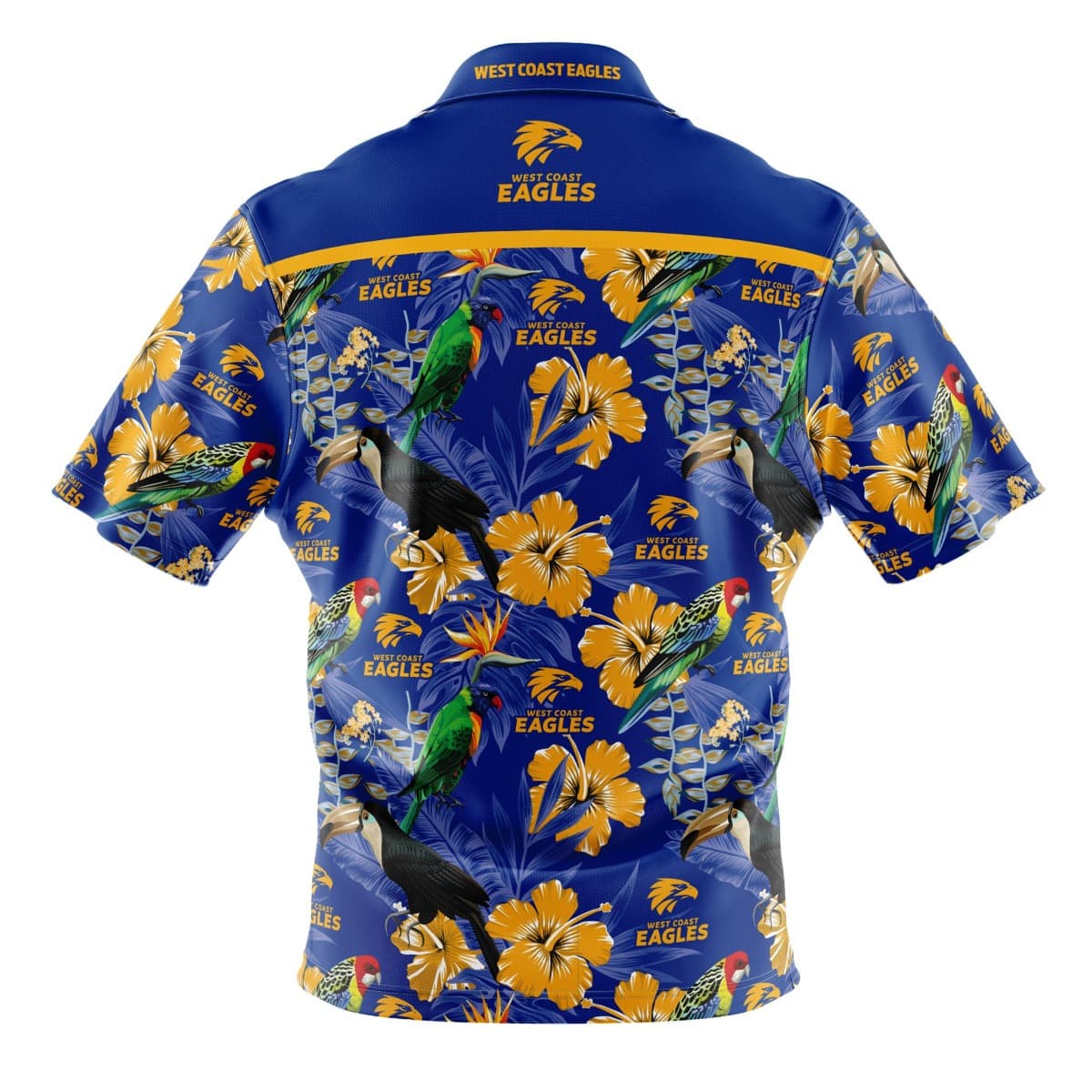 West Coast Eagles Mens AFLHawaiian Shirt - Image 2