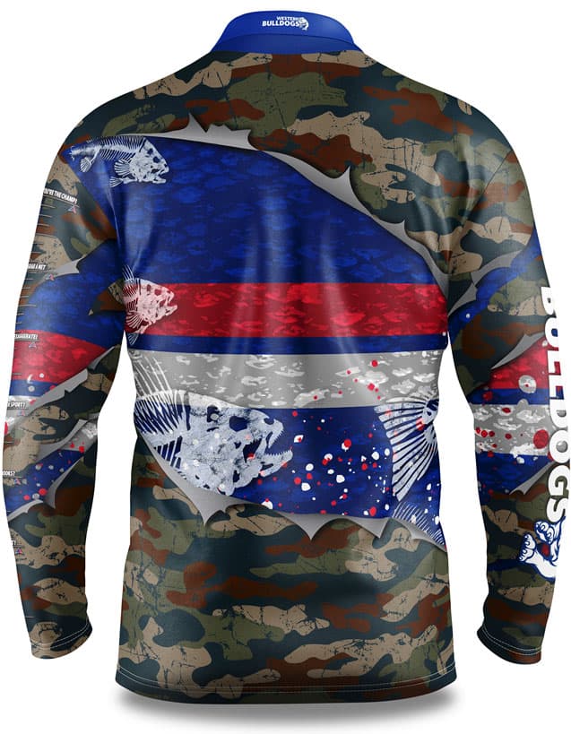 Western Bulldogs AFL Fishing 'Skeletor' Shirt - Image 2