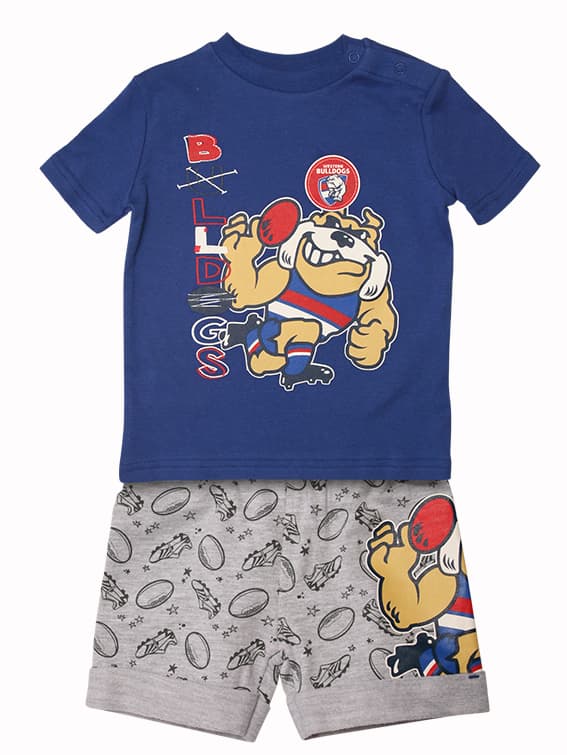 Western Bulldogs AFL Babies 2 piece Tee & Short Pack - Image 4