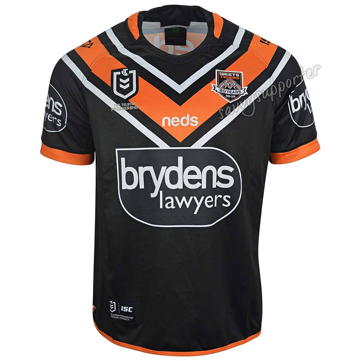 Wests Tigers Mens NRL Home Jersey - Image 3