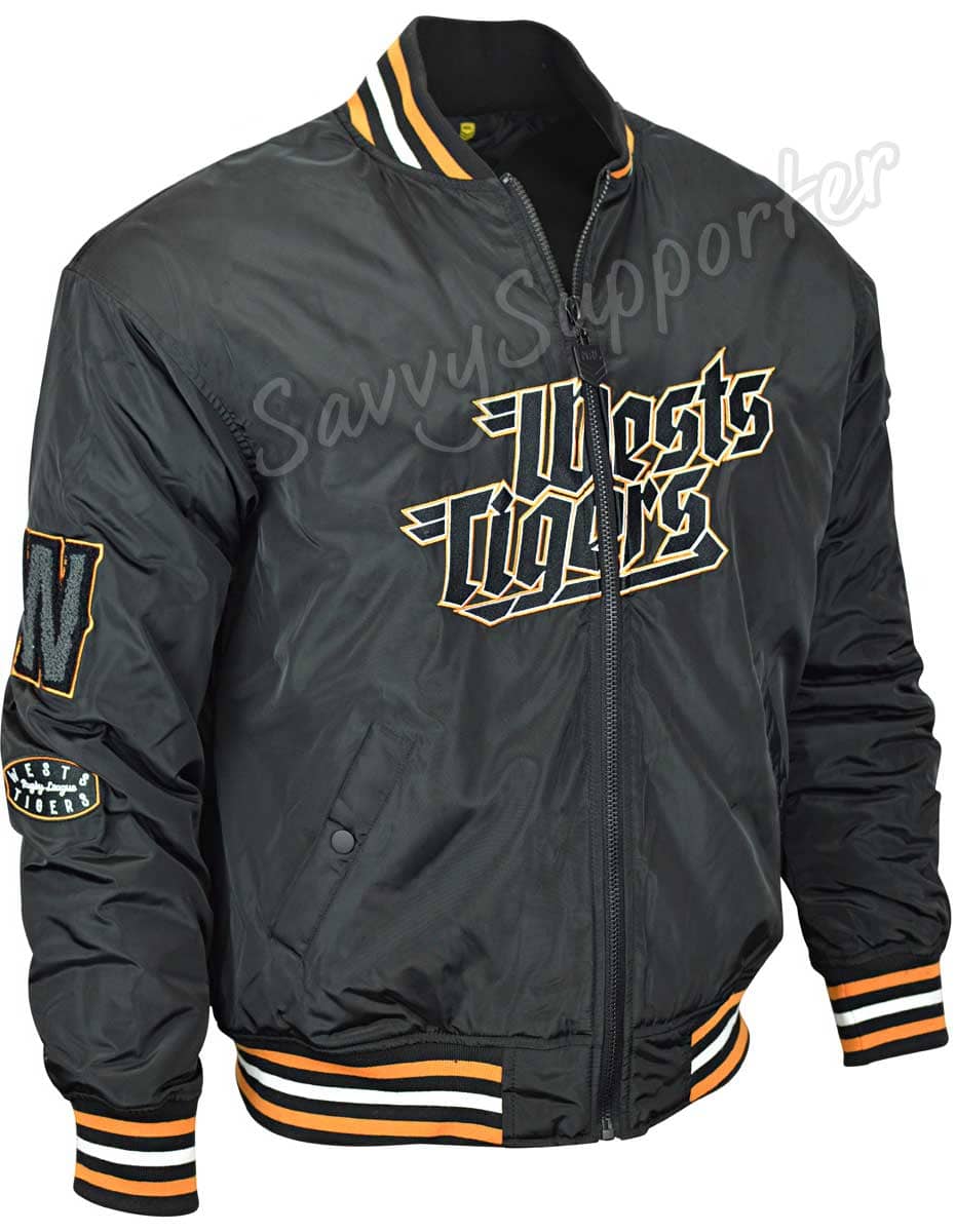 Wests Tigers NRL Mens Bomber Jacket - Image 2