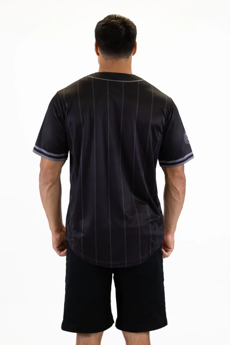 Wests Tigers 2026 NRL Mens Blackout Baseball Shirt - Image 5