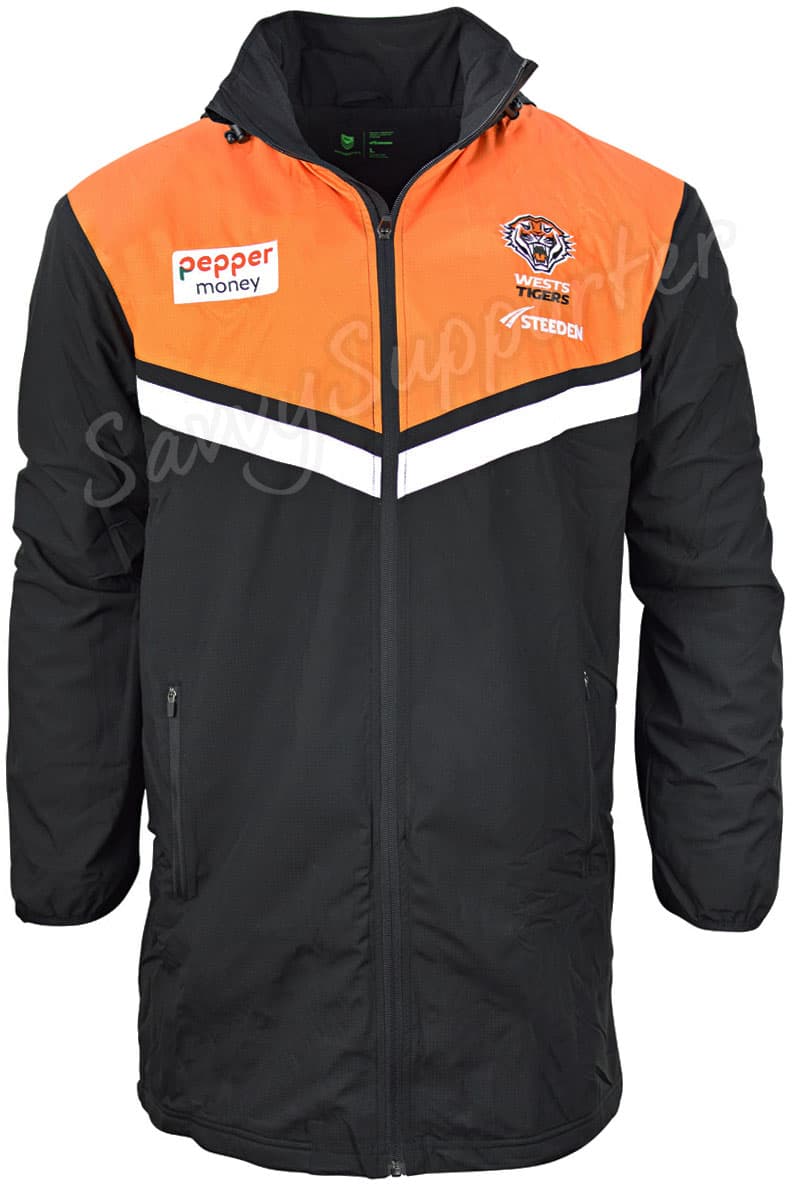 Wests Tigers 2025 NRL Mens Coaches Jacket - Image 2