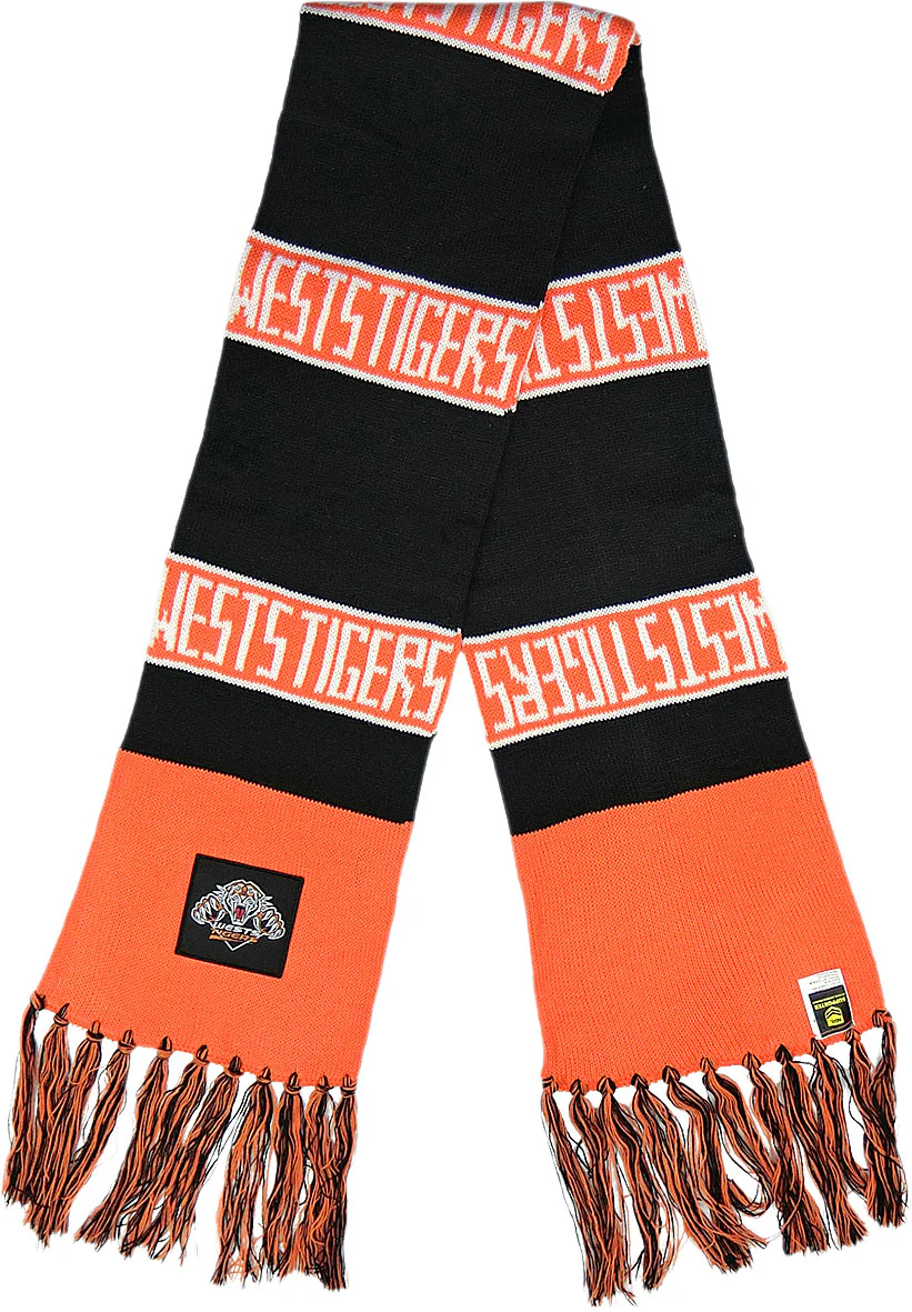 Wests Tigers 2026 NRL Traditional Bar Scarf - Image 3
