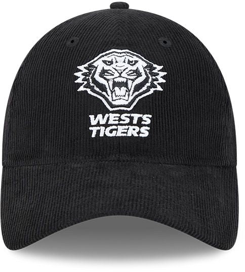 Wests Tigers 2026 NRL Black / White Corduroy 9Twenty Cap - Image 3