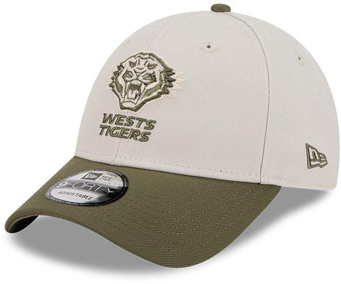 Wests Tigers 2026 NRL Adults Olive 9Forty New Era Cap