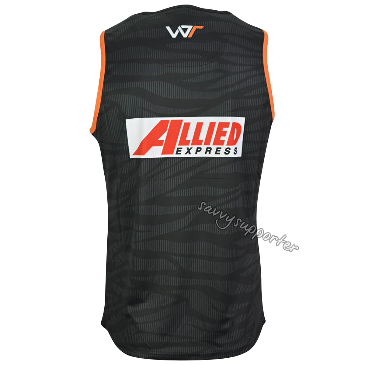 Wests Tigers Mens NRL Black Training Singlet - Image 3