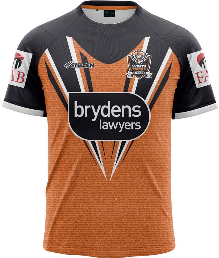 Wests Tigers NRL Mens Run Out Tee