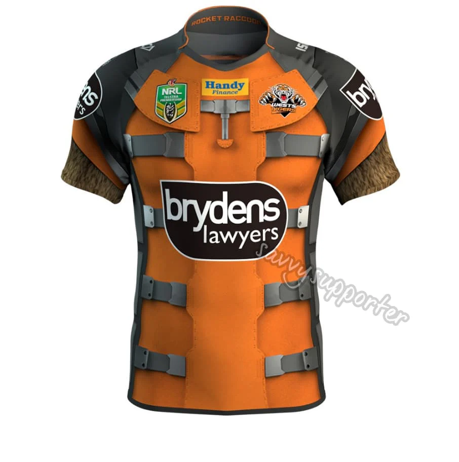 Wests Tigers NRL Ladies Marvel Rocket Jersey - Image 2