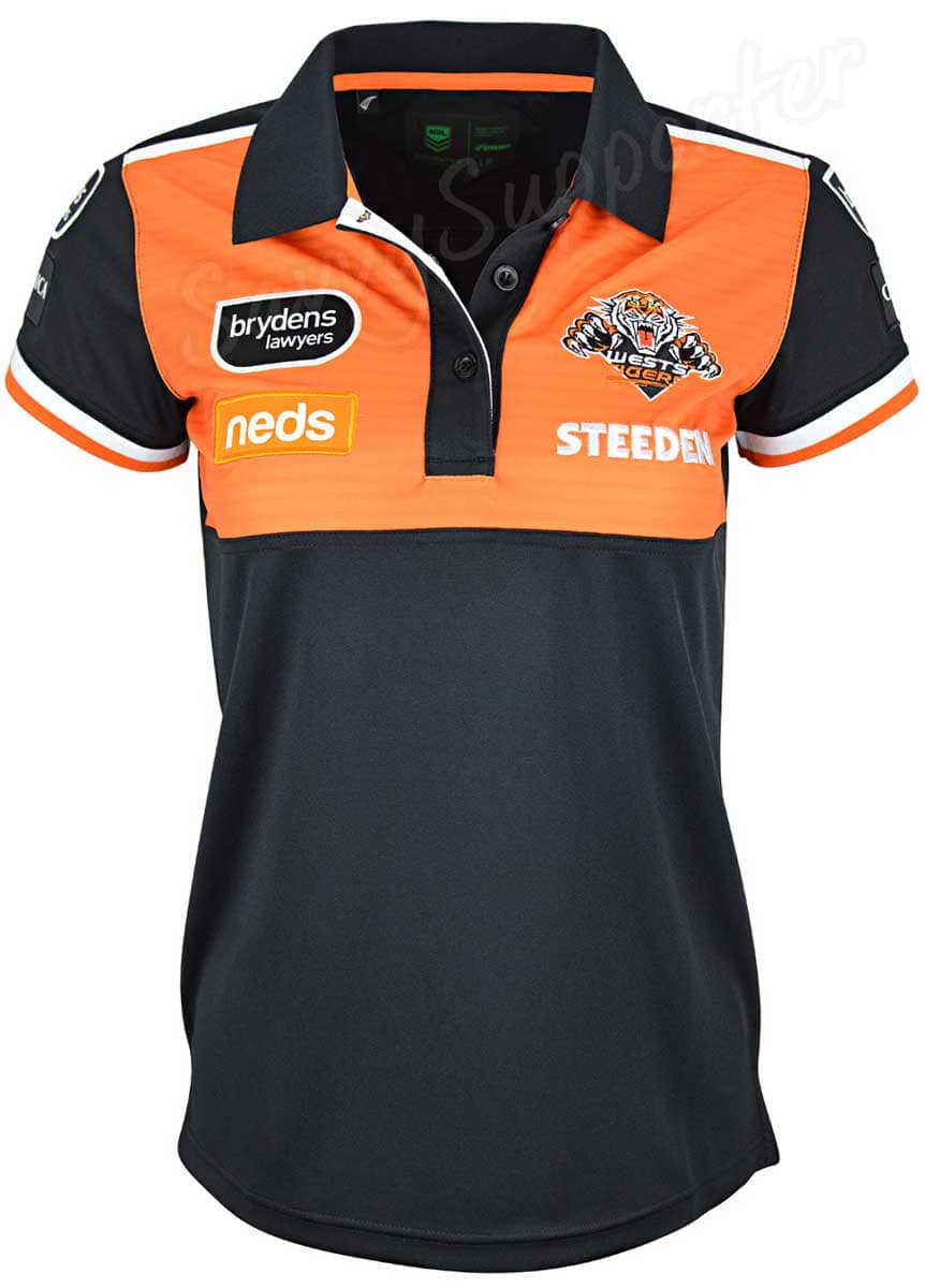 Wests Tigers NRL Ladies Media Polo Shirt - Image 3