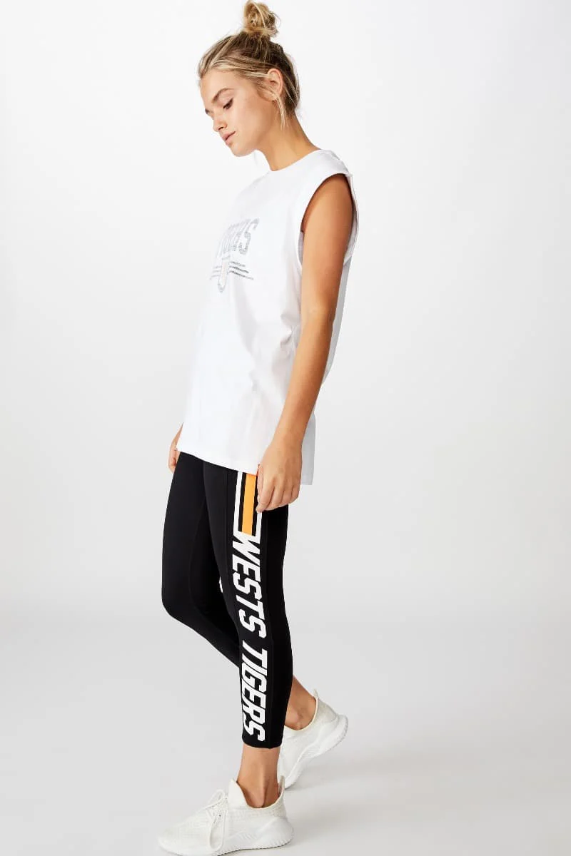 Wests Tigers NRL Ladies Stripe Tights - Image 2