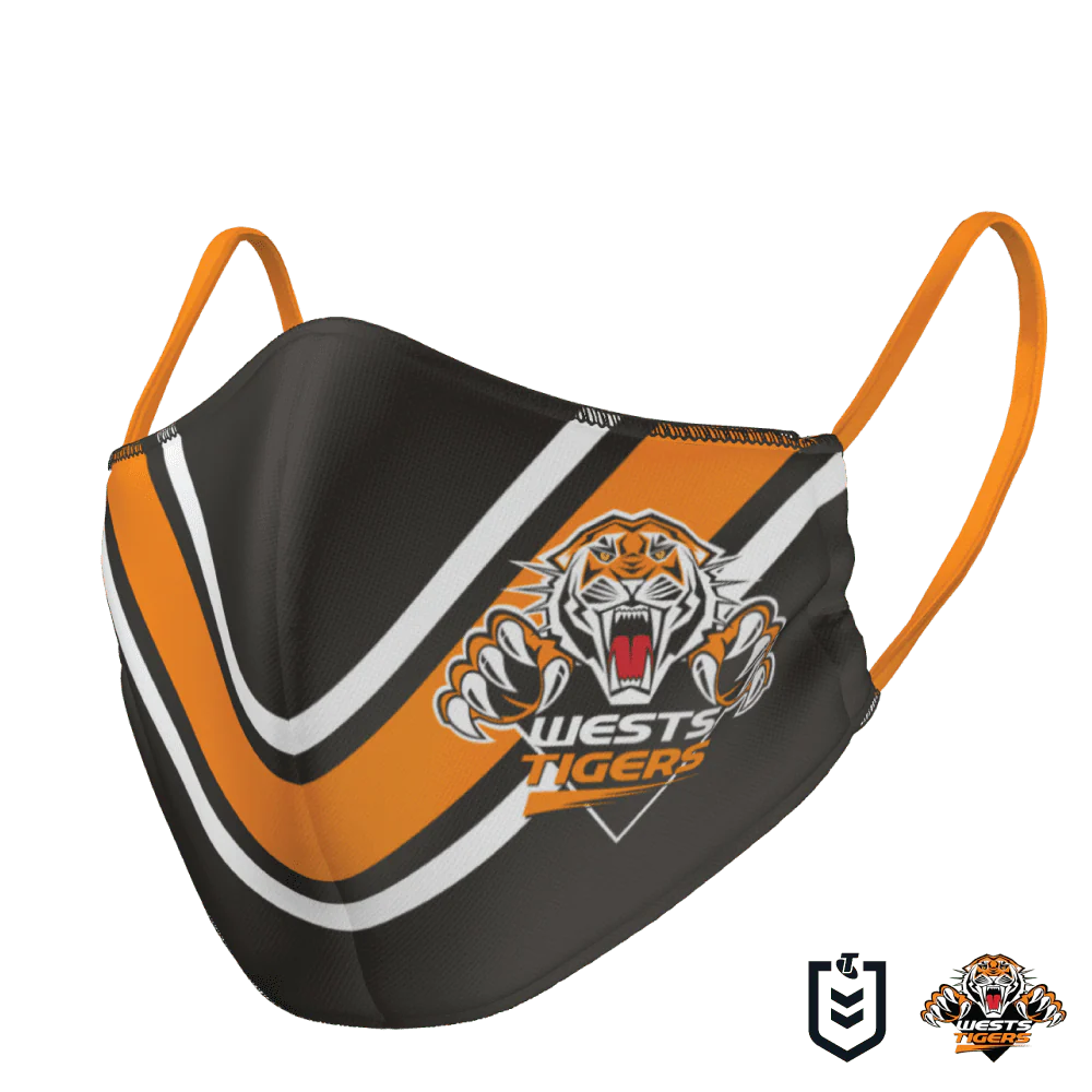 Wests Tigers NRL Reversible Face Mask - Image 2